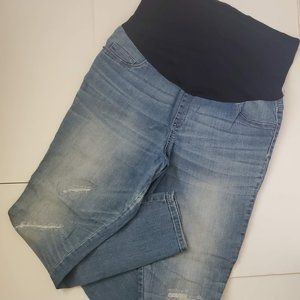 Liz Lange maternity jeggings size L FLAW